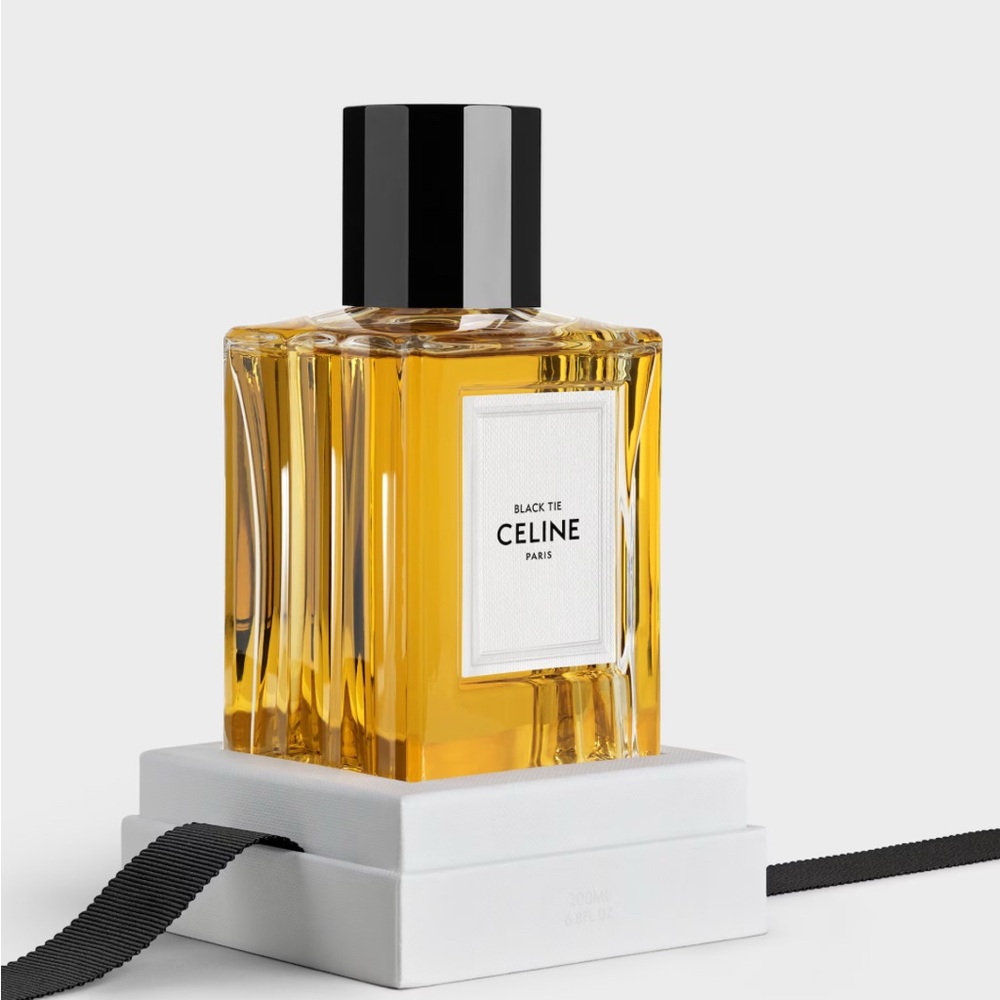 ISO!!!!Celine Black Tie Fragrance with Black Cap and Golden Hue